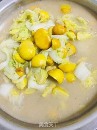 白菜板栗的做法