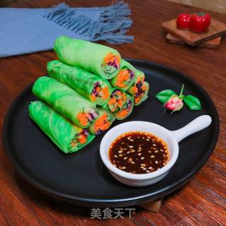 蔬菜翡翠卷的做法