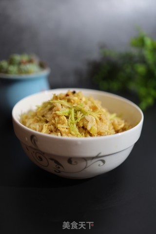 韭黄鸡蛋炒饭的做法