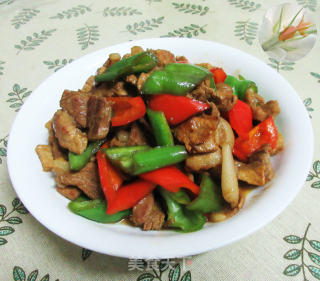 青红椒炒五花肉的做法