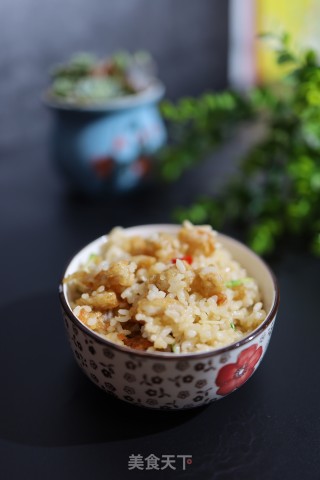 鸡丁红椒炒饭