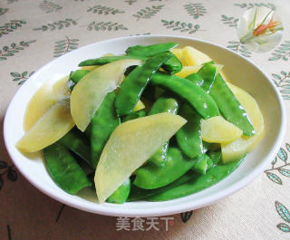 荷兰豆炒土豆片的做法