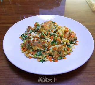胡萝卜葱花炒蛋的做法