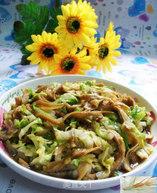 牛心菜炒面筋的做法