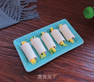 鸡蛋黄瓜吐司卷的做法