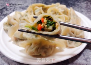 韭菜鱿鱼鹅蛋香菇水饺的做法