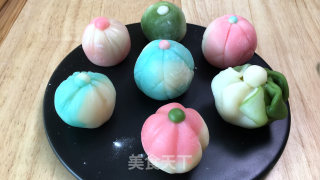 冰皮月饼-仿和菓子造型的做法