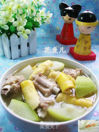 羊尾笋蒲瓜排骨汤的做法