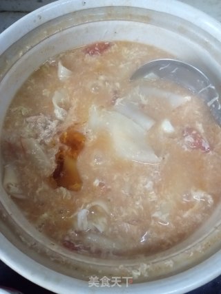 砂锅西红柿面片汤的做法