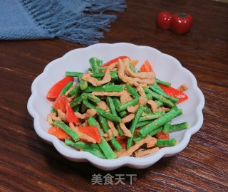 豇豆炒瘦肉的做法