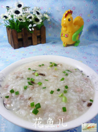 香菇肉末大米粥的做法