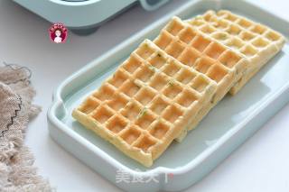 香葱芝麻肉松华夫饼的做法