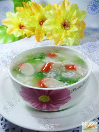 蟹肉棒生菜大米粥的做法