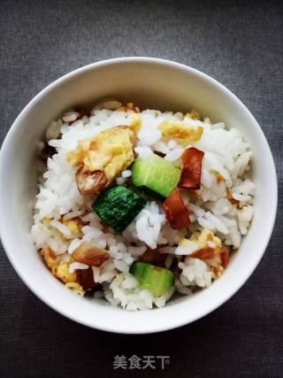 杏鲍菇鸡蛋炒饭的做法