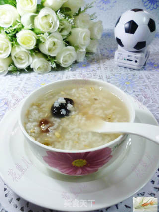 燕麦蜜豆大米粥的做法