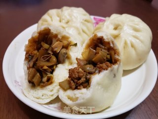 梅豆肉包的做法
