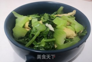 快手小炒-油三角炒芥菜的做法