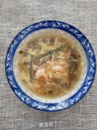虾仁海带鸡蛋汤的做法
