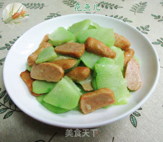 甜不辣炒佛手瓜的做法