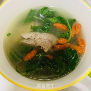 十分钟靓汤：枸杞叶滚猪肝汤的做法