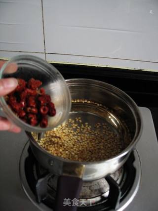红枣菊花炒麦茶的做法步骤：7