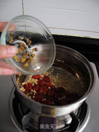 红枣菊花炒麦茶的做法步骤：8