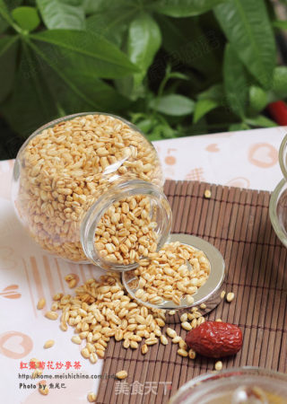 红枣菊花炒麦茶的做法步骤：12