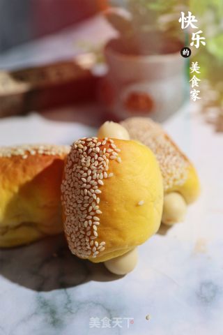 南瓜热狗面包卷的做法