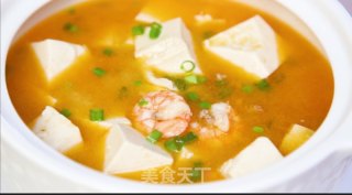 鲜虾豆腐煲丨营养美味好吃下饭的做法