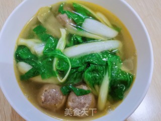 牛肉丸青菜汤的做法