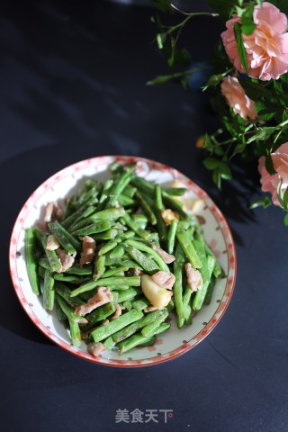 四季豆烧肉的做法