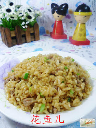 酱油瘦肉炒饭