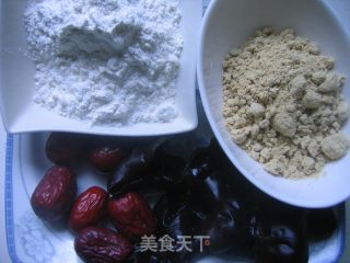 黑木耳豆面饼的做法步骤：1