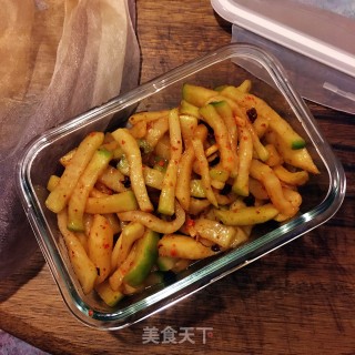 爽口萝卜条的做法