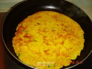 南瓜蛋饼的做法步骤：4