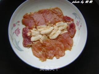 肉片茼蒿蛋蒸粉丝的做法步骤：4
