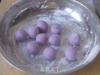 酒酿紫薯汤圆的做法步骤：6
