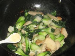 青菜煮芋头的做法步骤：5