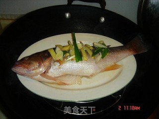 清蒸鲈鱼的做法步骤：2