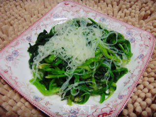 菠菜拌粉丝的做法步骤：5