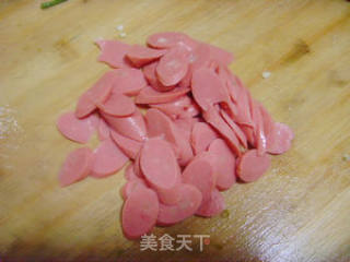 尖椒火腿肠的做法步骤：2