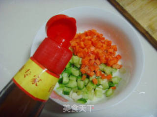 杏仁拌双丁的做法步骤：5