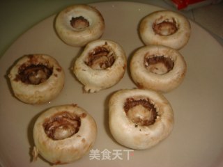 芝士焗鲜蘑菇的做法步骤：2