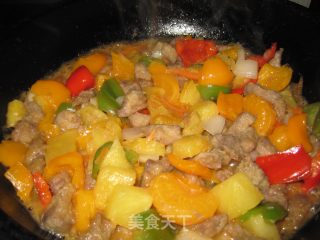 菠萝咕噜肉的做法步骤：10