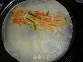 土豆丝卷饼的做法步骤：5