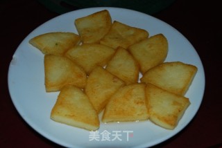 煎黄粿的做法步骤：3