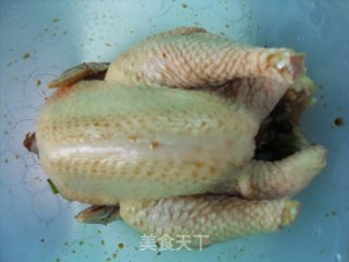 豉油皇鸡的做法步骤：2