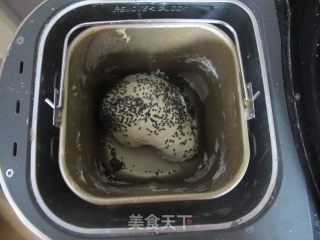 面包机版全麦黑芝麻吐司的做法步骤：7