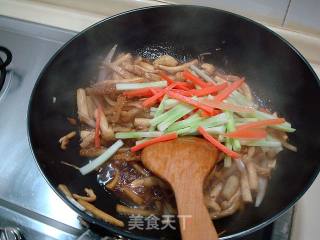 私家菜“菌菇炒牛肚”的做法步骤：13