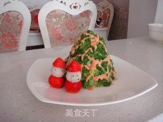 圣诞树沙拉的做法步骤：8